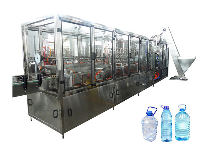4 Heads 15L Pure Water Filling Machine Production Line Thermal Shrinking Package