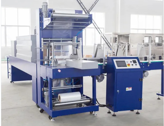High Speed Full Automatic Heat Seal Shrink Wrapper Machine With Pallet Tray Pad