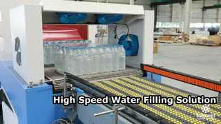工業用ミネラルウォーターまたは炭酸水充填機/ペットボトル充填ラインシステムのデモを見る