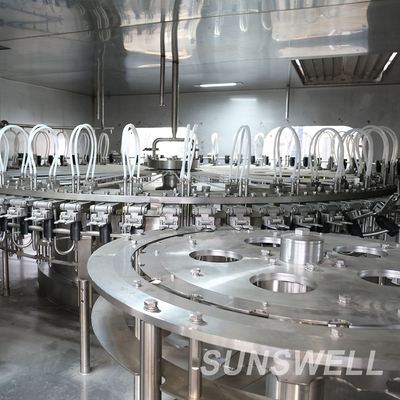 High Speed Fruit Juice Filling Machine Sanitizer Rinsing Fruit Chunk Peristaltic Weighting Bottling Sealing Monoblock