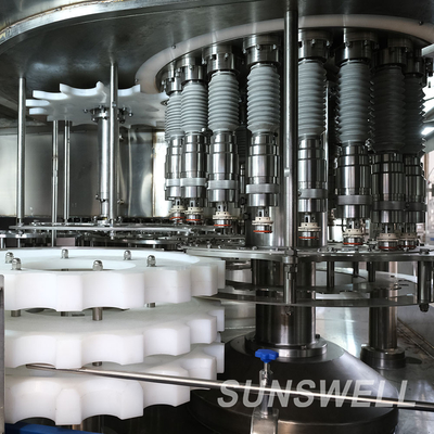 High Speed Fruit Juice Filling Machine Sanitizer Rinsing Fruit Chunk Peristaltic Weighting Bottling Sealing Monoblock